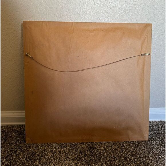 Vintage Cross-stitch Religious „Our Daily Bread“ Framed Picture 14“ by 14.5“ - Picture 3 of 3